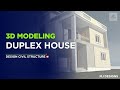 Advance BIM Modeling Duplex House Design G+1 | AutoCAD| Autodesk BIM|Residential Building