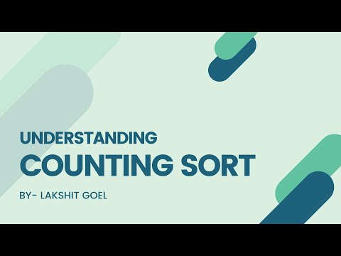 Understanding COUNTING SORT || SORTING ALGORITHM  || BENNET UNIVERSITY