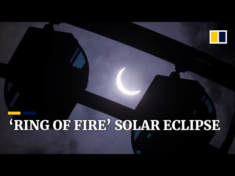 Rare ‘ring of fire’ solar eclipse seen in Asia and Africa, partially visible in Hong Kong