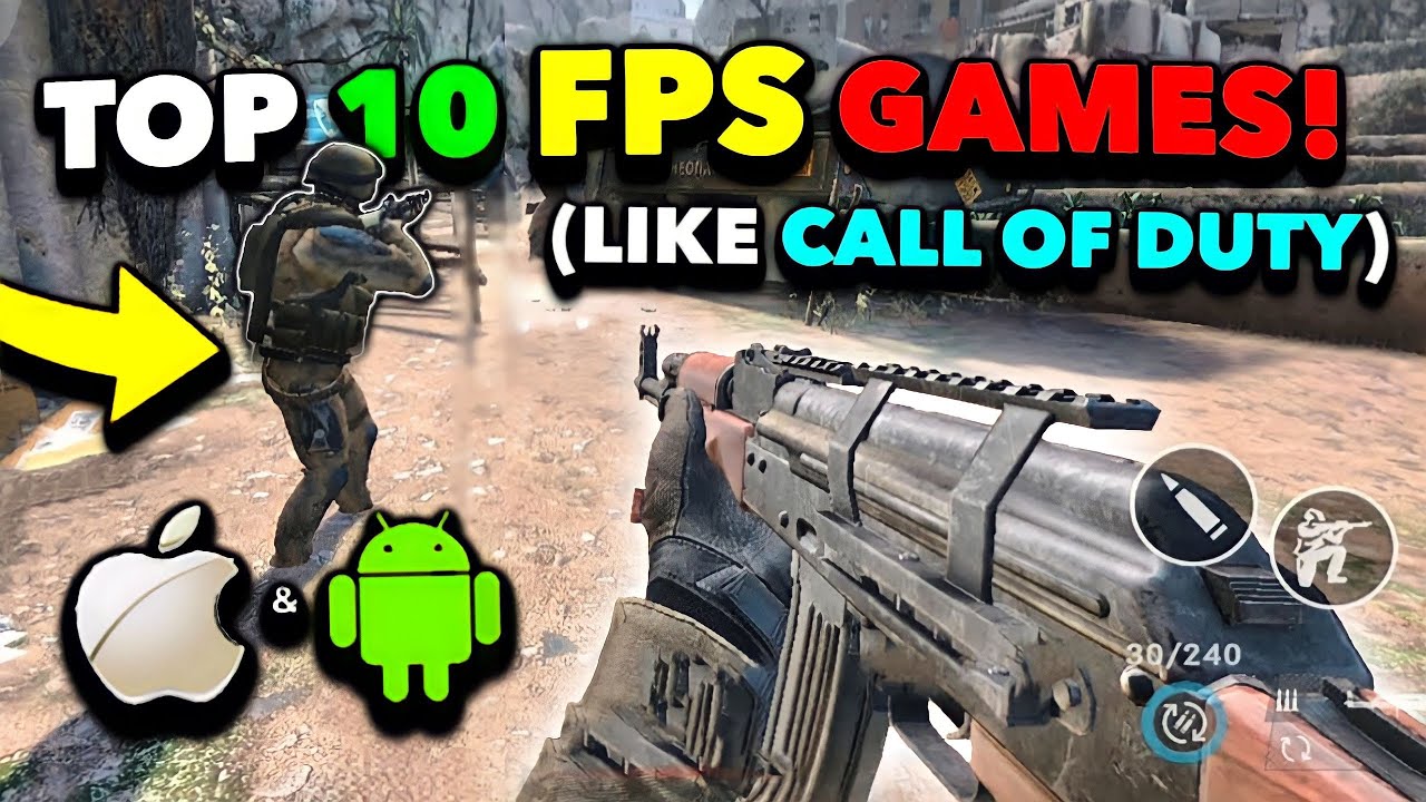 Top 10 BEST FPS Games Like Call of Duty for iOS/Android 2023! High Graphics! Free Download