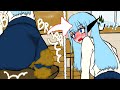 AI embarrassed about farts If she get emotional. 【anime】