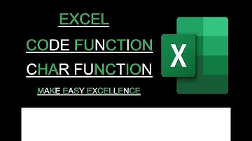 CODE and CHAR Function in Excel