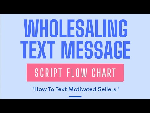 Wholesaling Text Messaging Script FREE DOWNLOAD