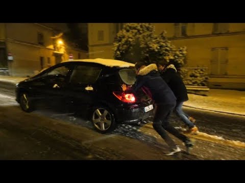 Neige: nuit de galère en Ile-de-France