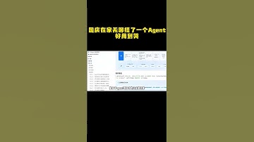 国庆在家无聊搭建了一个Agent，好用到哭！#ai  #artificialintelligence  #chatgpt  #编程 #人工智能