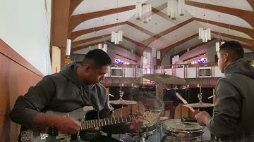 Loop Pedal Test (G1X FOUR) - Squier Guitar With Drums