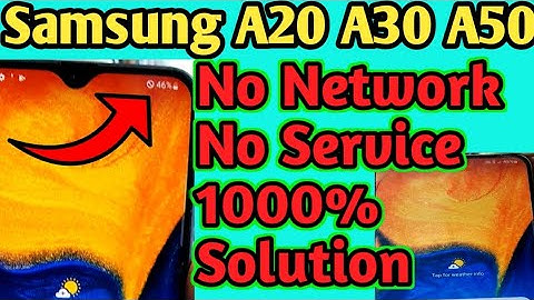 Samsung a20 no network problem || Samsung a20 no service solution | Samsung phone network problem