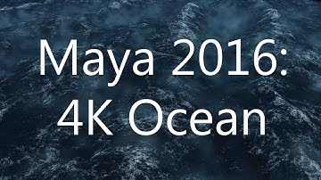 Maya 2016: Stormy Ocean Animation 4K Render