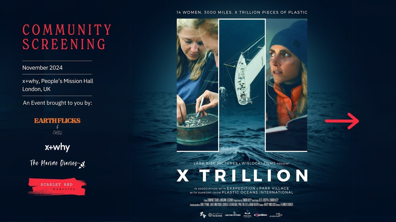 X TRILLION SCREENING EVENT: 14 Women - 3000 miles - X Trillion Pieces of Plastic