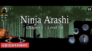 NINJA ARASHI | CHAPTER 1 | LEVEL 1-6 (GAMEPLAY ANDROID) screenshot 4