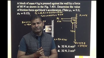 Hcw can determine Acceleration of the block and frictional force magnitude
