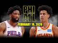 Philadelphia 76ers vs Atlanta Hawks Full Game Highlights – February 19, 2026 | NBA Season