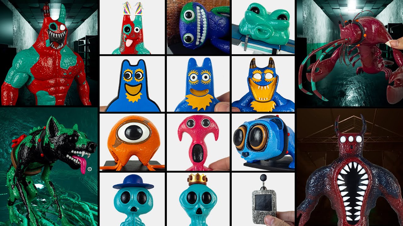 ESCULPIENDO a TODOS LOS PERSONAJES DE GARTEN OF BANBAN 8 con Plastilina