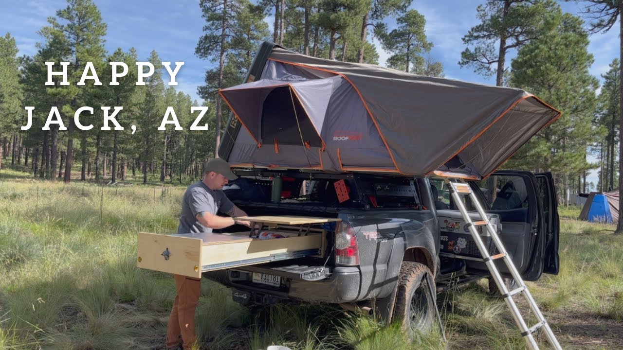 Happy Jack, AZ Rooftop tent camping YouTube