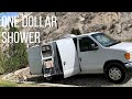 One Dollar Shower In The Middle Of Nowhere | VAN LIFE
