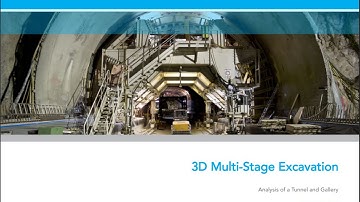 PLAXIS Showcase: 3D Multi-Stage Excavation of a Tunnel and Gallery