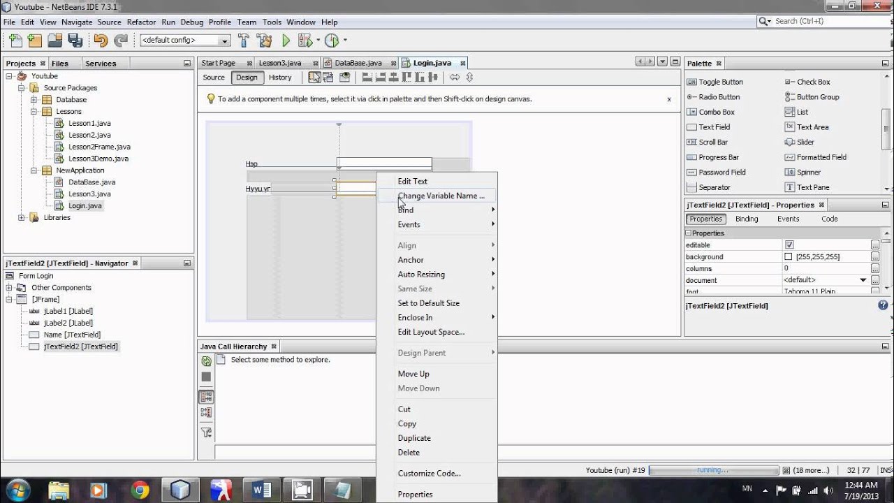 Mongolian Java Programming Tutorial Part 4 "Нэвтрэх цонх" - YouTube