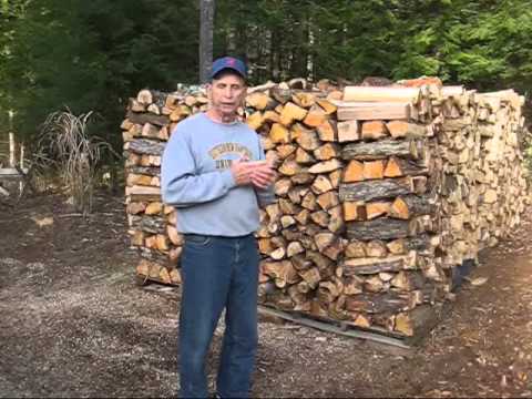 cutting, splitting and stacking firewood final - youtube