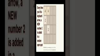 '2048' - Instructions for a Fun & FREE Game you can play online - SHORT