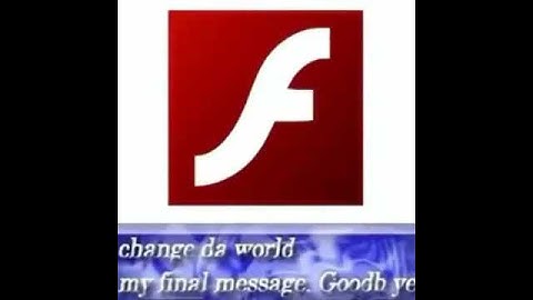 Rip Adobe Flash Player :(