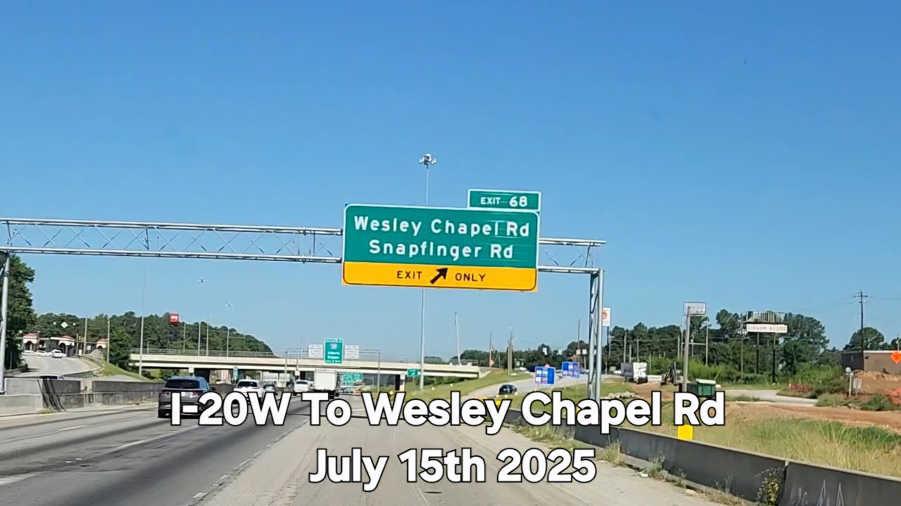 I-20W Ga Hwy 138 To Wesley Chapel Rd July 15th 2025 #driving #interstate20 #automobile #automobile