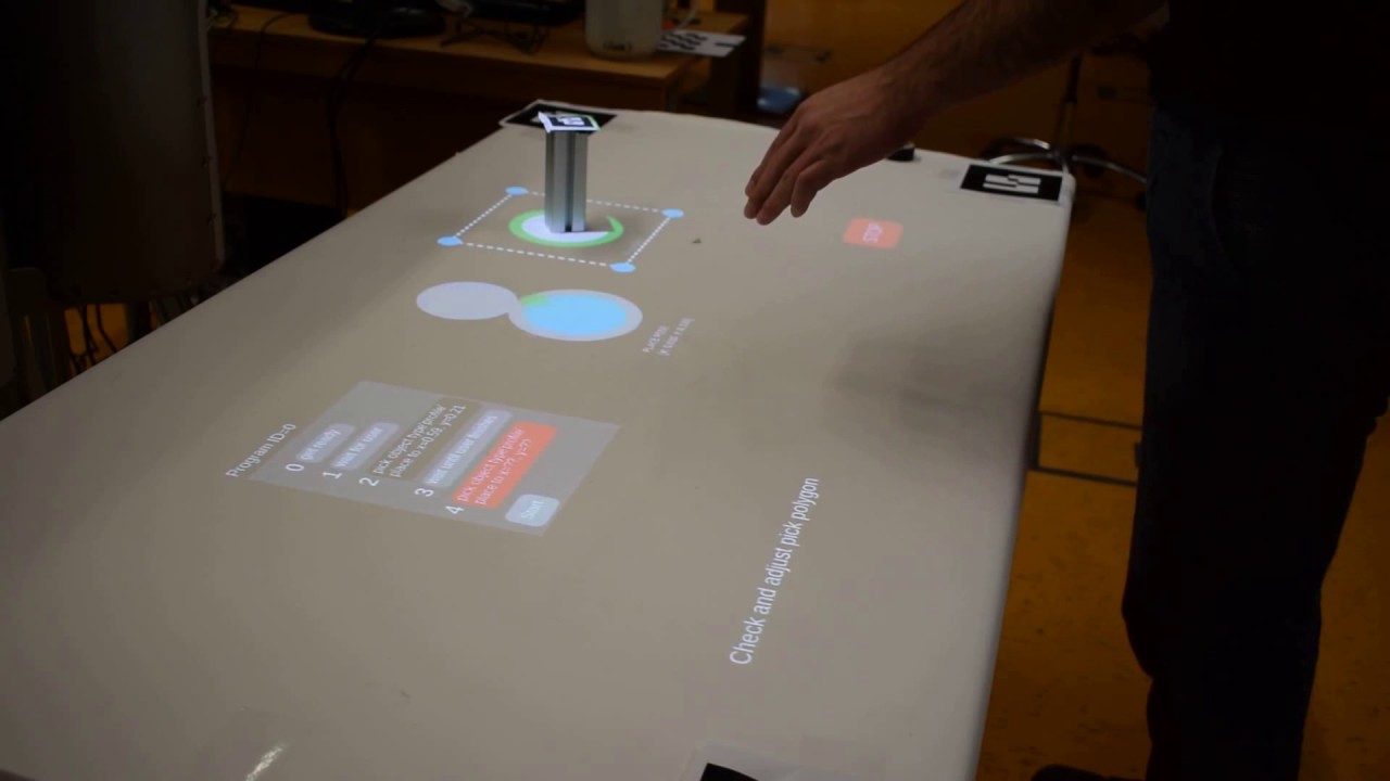 ARTable: Augmented Reality Supported Human-Robot Collaboration - YouTube