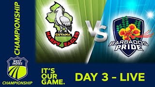 🔴 LIVE Guyana v Barbados - Day 3 | West Indies Championship 2024 | Friday 15th March