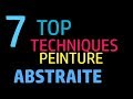 Demonstration et tuto de 7 techniques originales et utiles pour la peinture abstraite.JACK JOUET.