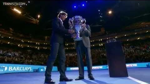 Nadal Receives 2010 ATP Awards Trophies At O2 Arena