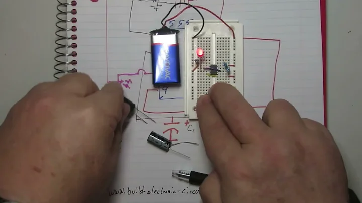 Building an astable 555 timer circuit
