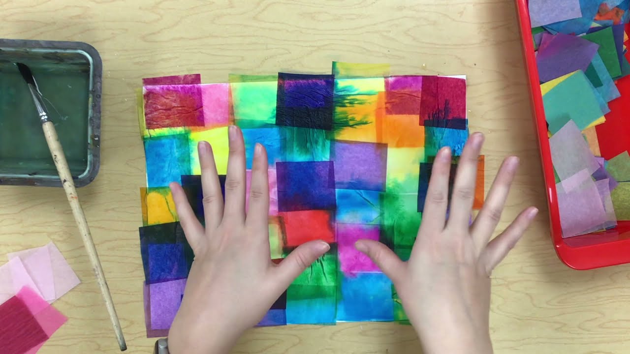 Tissue Paper Painting Updated