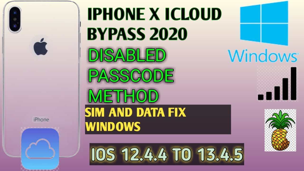 IPHONE X ICLOUD BYPASS NEW METHOD 2020 IOS 12.4.4 TO 13.4.5 YouTube