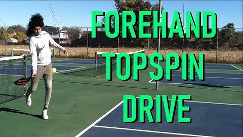 Forehand Topspin Drive Tutorial - How To Top Spin In Pickleball