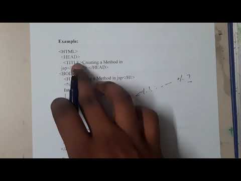 4.16 JSP Methods