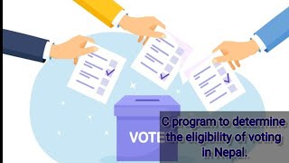 C program to check the eligibility of a candidate for election using if else statement.(In Mobile).