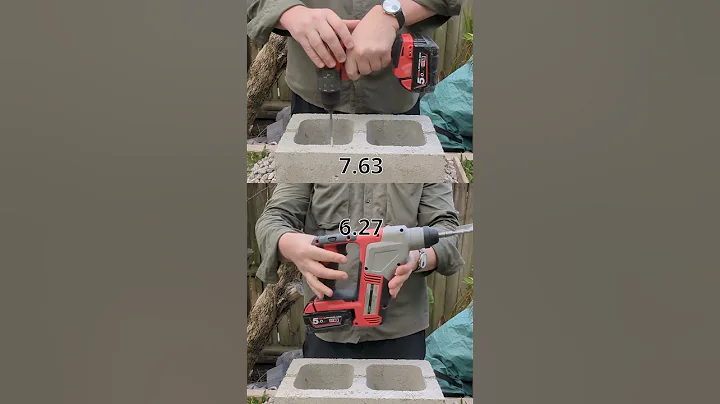 M18 BH vs M18FPD2 (2612 vs 2804) #milwaukee  #rotaryhammer vs #hammerdrill