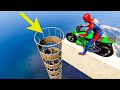 Spider-man ki Khatarnak Stunt Race - Spiderman Motorcycles with Shark Pipe Stunt