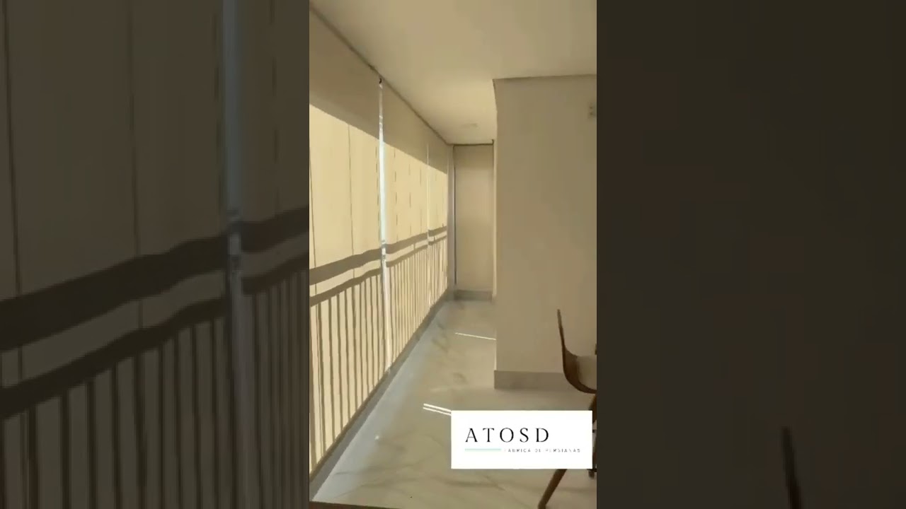 Cortina Rolo Screen 1% Bege para Sacada