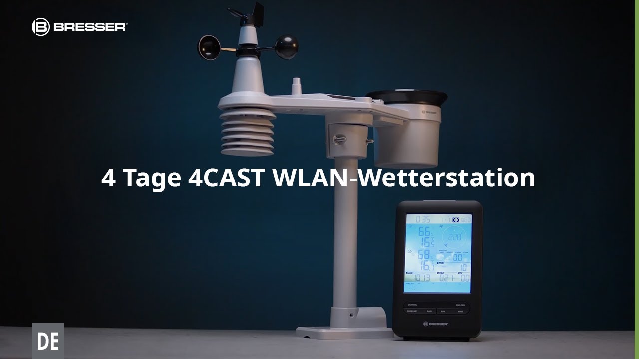 BRESSER 4-Day 4CAST Wi-Fi Weather Station with 7-in-1 Outdoor