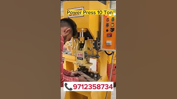 10 ton Power press machine |10 ton power press machine raviraj | C type punching 6mm