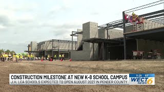 Pender County Schools marks construction milestone at new J.H. Lea Schools