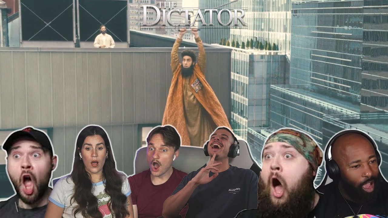 BEST Reaction to ''The Zipline Scene'' in The Dictator (2012)