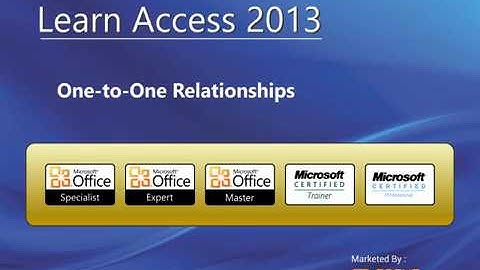 Access 2013 One To One | Learn Access 2013 Tutorial | Microsoft Access 2013