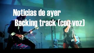 Video thumbnail of "Noticias de ayer - Backing track para Guitarra (Con voz) | Los redondos cover   Backing track"