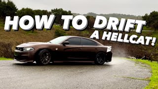 HOW TO DRIFT AN S-TURN IN A HELLCAT!!!