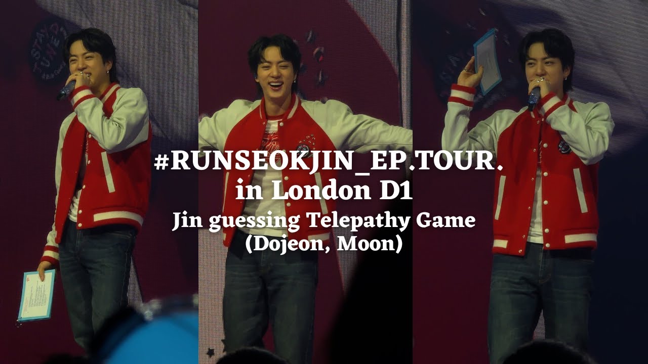 250805 Jin guessing Telepathy Game (Dojeon, Moon) —BTS Jin