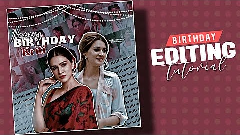 Birthday Editing tutorial for fanpage 🍰 | PicsArt Editing tutorial for fanpage