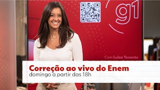 Enem: Assista à correção da prova ao vivo a partir das 18h deste domingo | g1