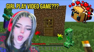 A GIRL PLAYING MINECRAFT????