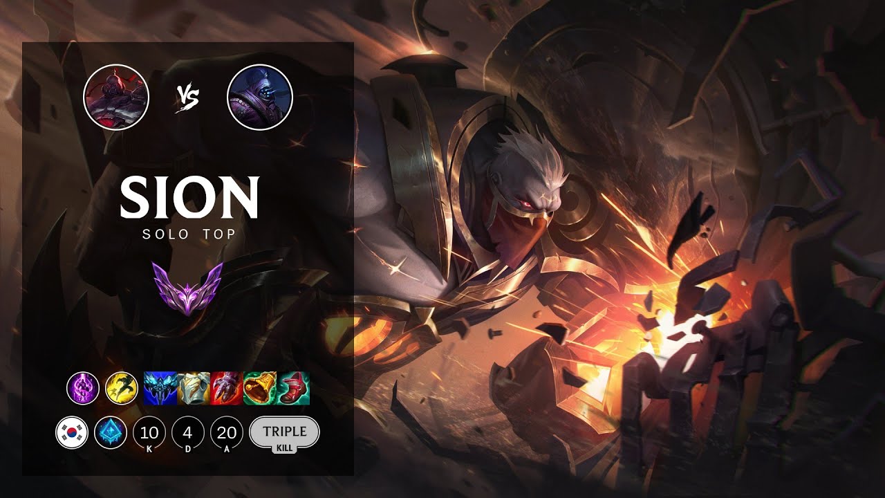 Sion Top vs Jax - KR Master Patch 12.10